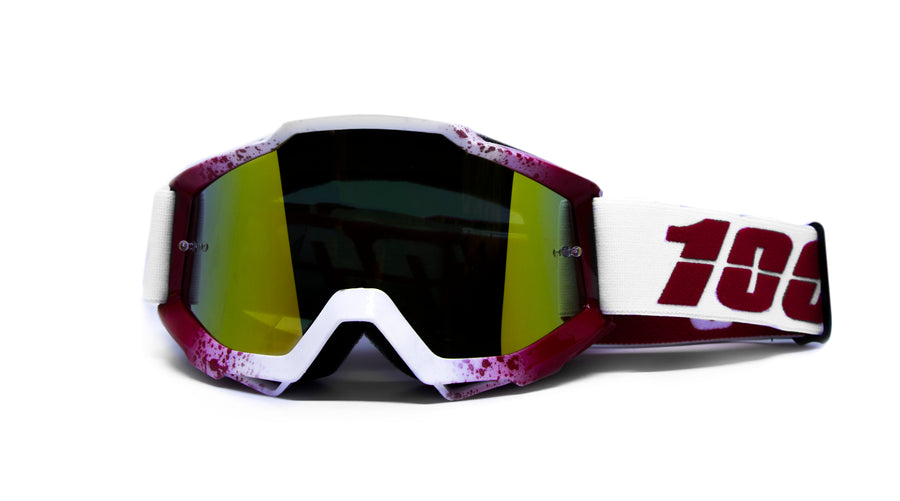 100% RED/WHITE GOGGLES