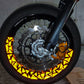 50/50 REFLECTIVE TRIANGLES RIMS STICKERS - Thebrapshop