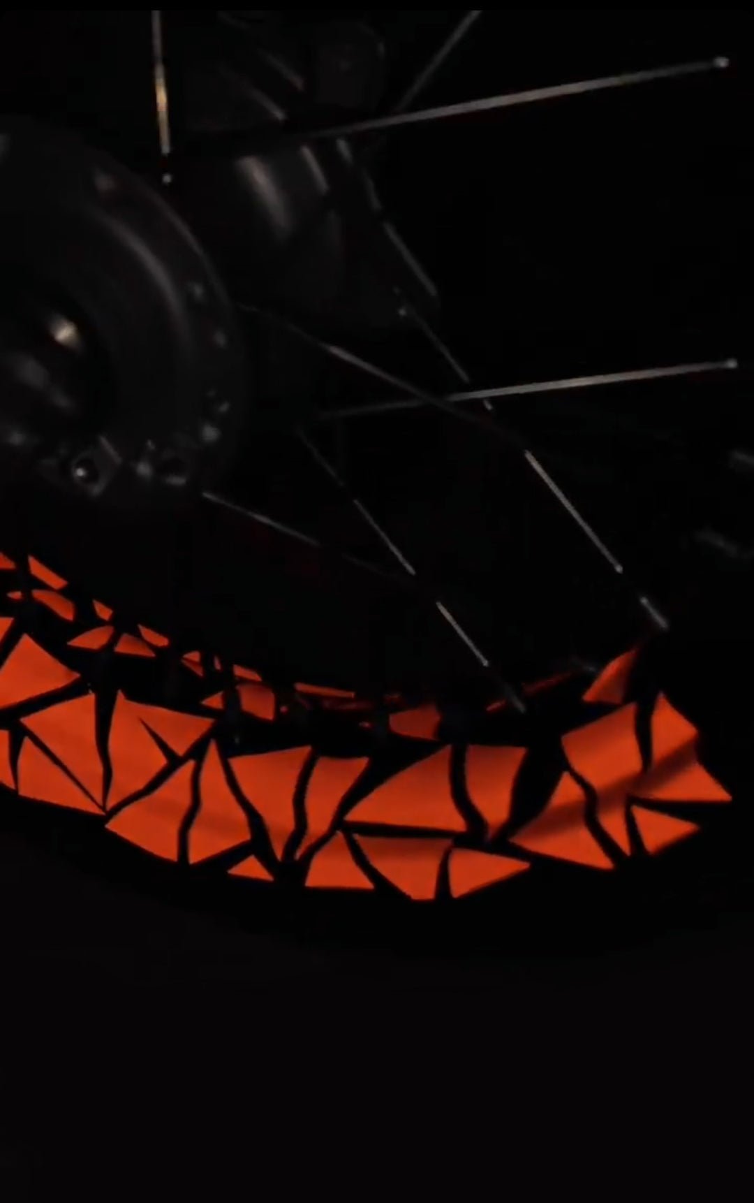 50/50 REFLECTIVE TRIANGLES RIMS STICKERS - Thebrapshop
