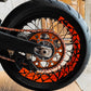50/50 REFLECTIVE TRIANGLES RIMS STICKERS - Thebrapshop