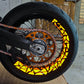 50/50 REFLECTIVE TRIANGLES RIMS STICKERS - Thebrapshop