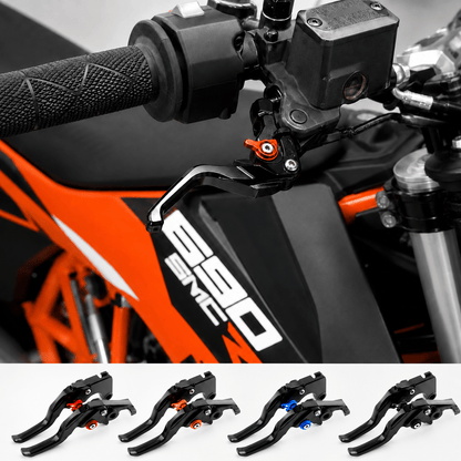 690/701/700 REGULABLE SHORT BRAKE+CLUTCH LEVERS 2014-2026 - Thebrapshop