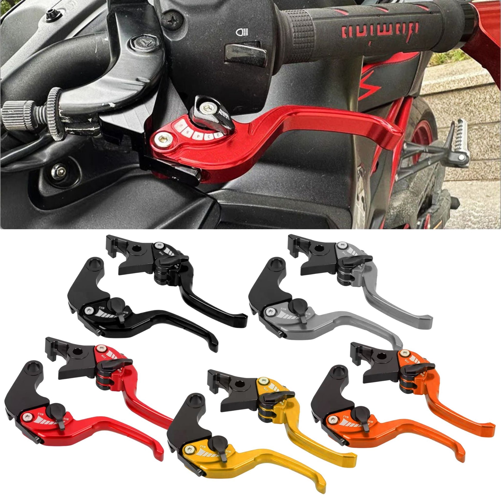 690/701/700 REGULABLE SHORT BRAKE+CLUTCH LEVERS - Thebrapshop