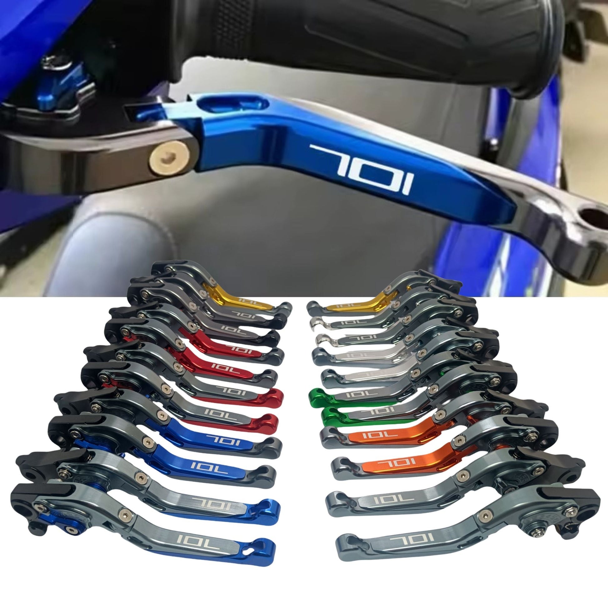 701 REGULABLE & RETRACTABLE BRAKE+CLUTCH LEVERS - Thebrapshop