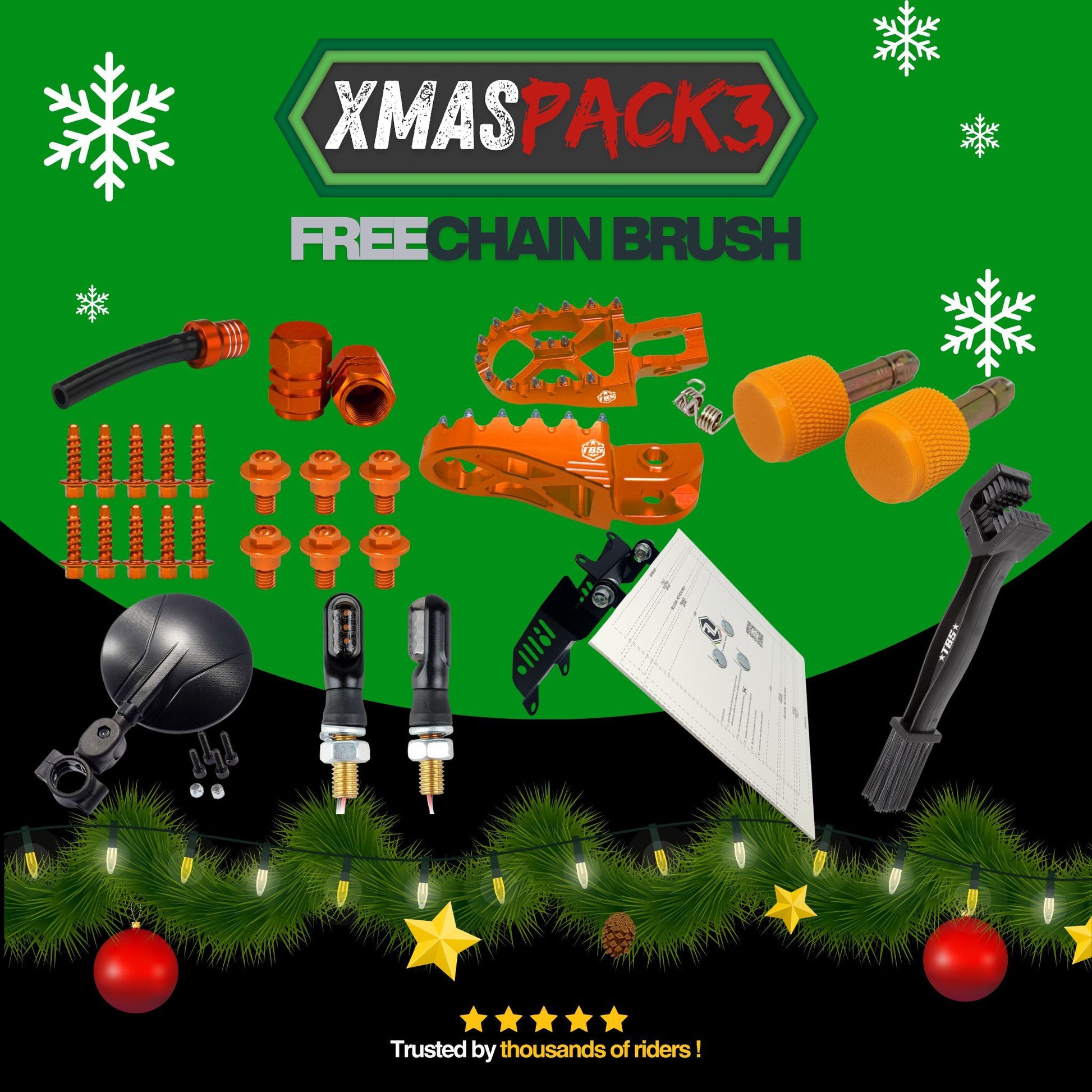 xmas - thebrapshop - pack - christmas - t-shirt - kit - braaap - supermoto - supermotard -