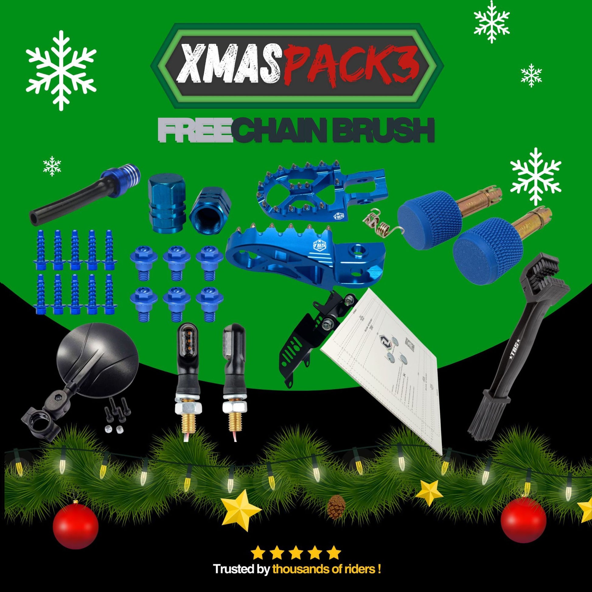 xmas - thebrapshop - pack - christmas - t-shirt - kit - braaap - supermoto - supermotard -