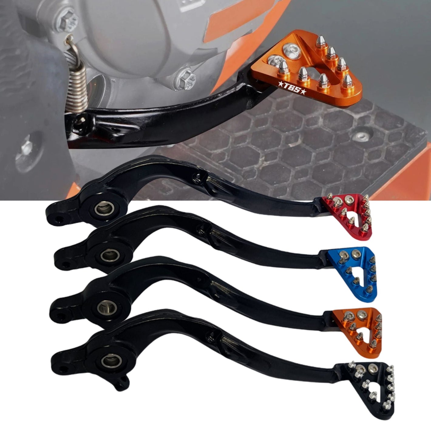 ANODIZED REAR BRAKE LEVER - Thebrapshop