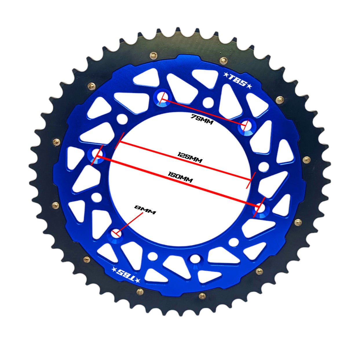 ANODIZED REAR SPROCKET 520 - Thebrapshop