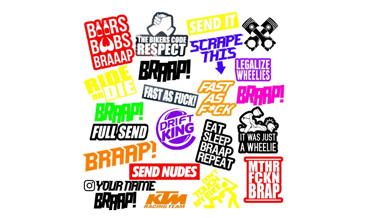 CUSTOM STICKERS - Thebrapshop