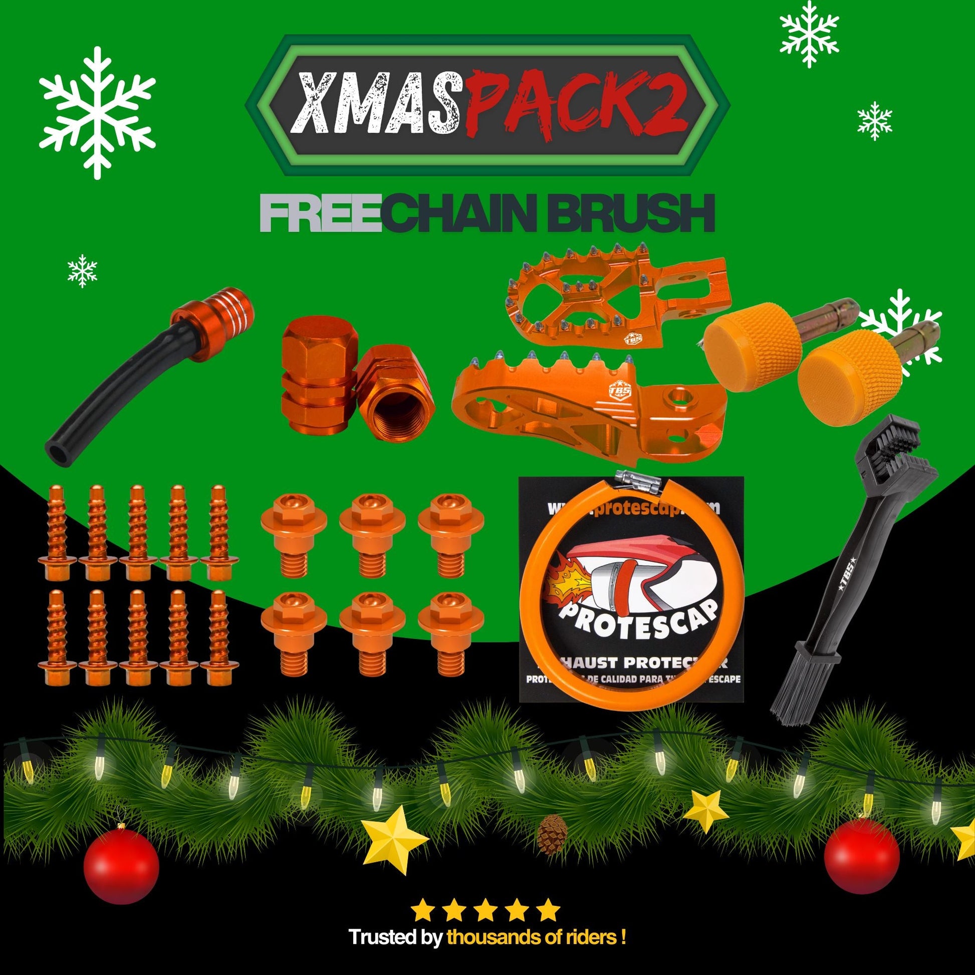 xmas - thebrapshop - pack - christmas - t-shirt - kit - braaap - supermoto - supermotard -