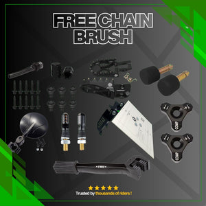 #medium_pack# - #pack# - #kit# - #bar_ends# - #screws# - #anodized# - #exhaust_protector# - #footpegs# - #retractable_plate#