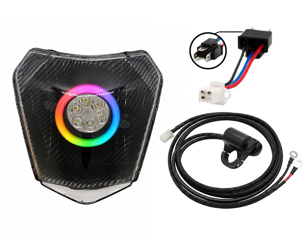 KTM RGB HEADLIGHT CARBON EDITION - Thebrapshop