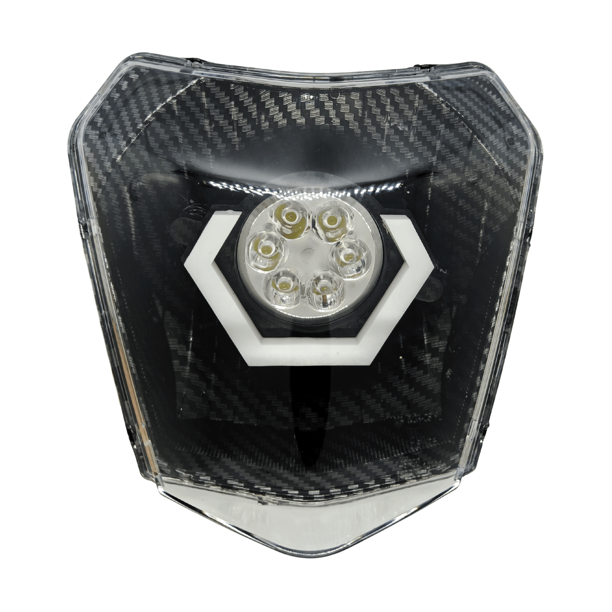 KTM RGB HEADLIGHT HEXBEAM CARBON EDITION - Thebrapshop