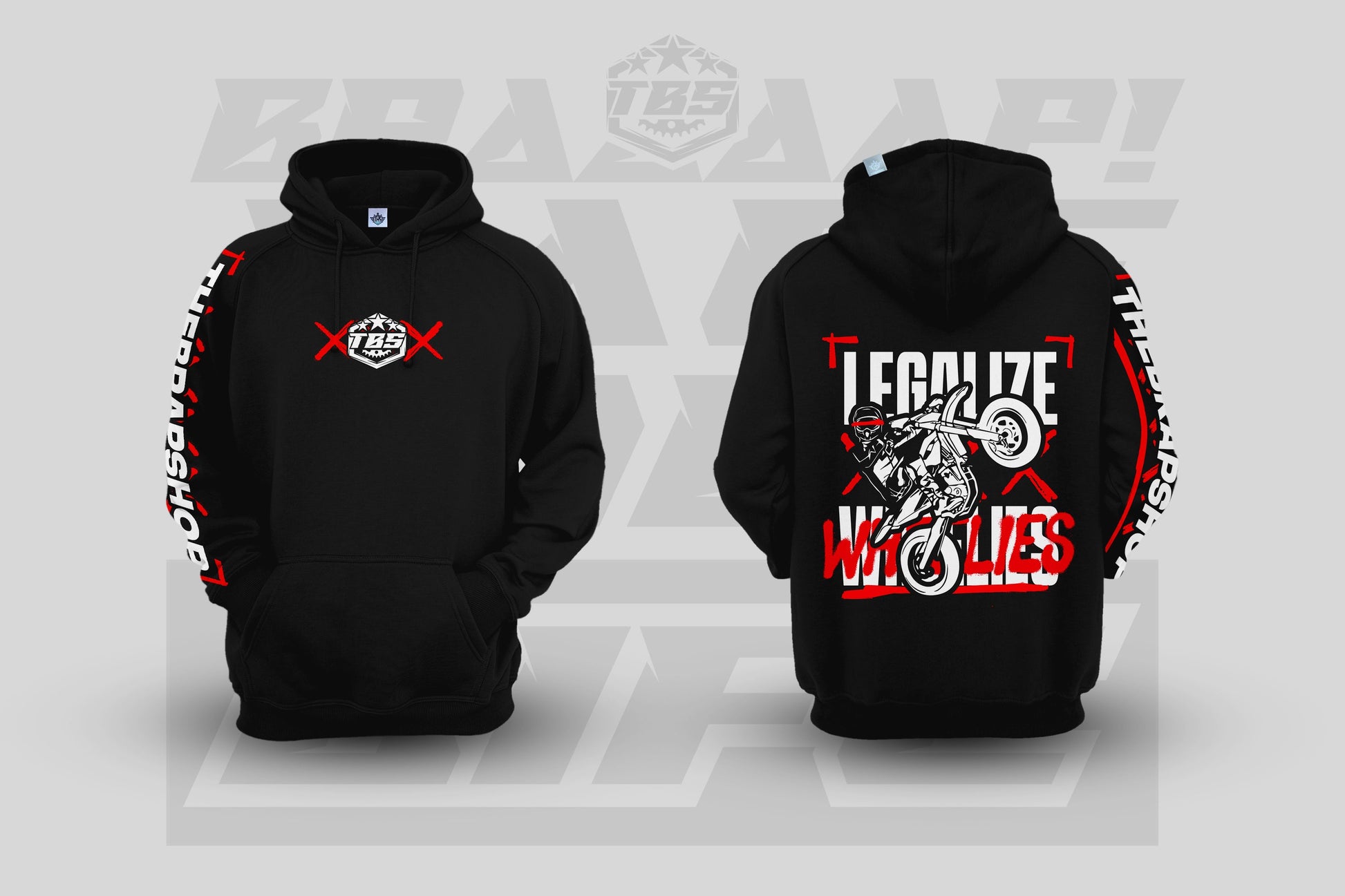 LEGALIZE WHEELIES HOODIES - Thebrapshop