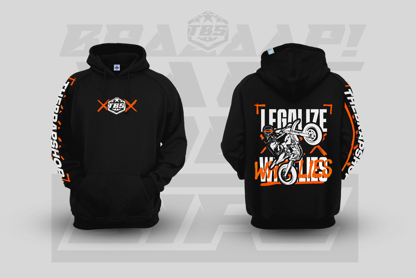 LEGALIZE WHEELIES HOODIES - Thebrapshop