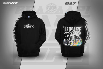 LEGALIZE WHEELIES HOODIES - REFLECTIVE EDITION - Thebrapshop