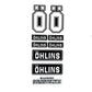 ÖHLINS HOLO./REFLECTIVE STICKER PACK - Thebrapshop