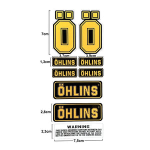 ÖHLINS HOLO./REFLECTIVE STICKER PACK - Thebrapshop