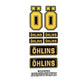 ÖHLINS HOLO./REFLECTIVE STICKER PACK - Thebrapshop