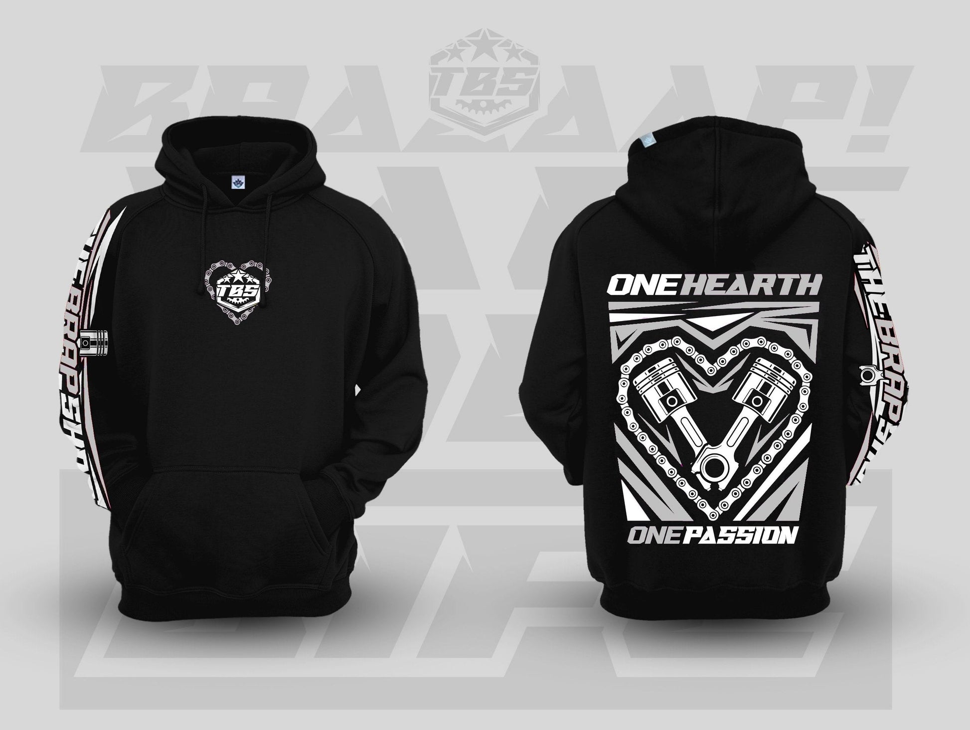 ONE HEART HOODIES - Thebrapshop
