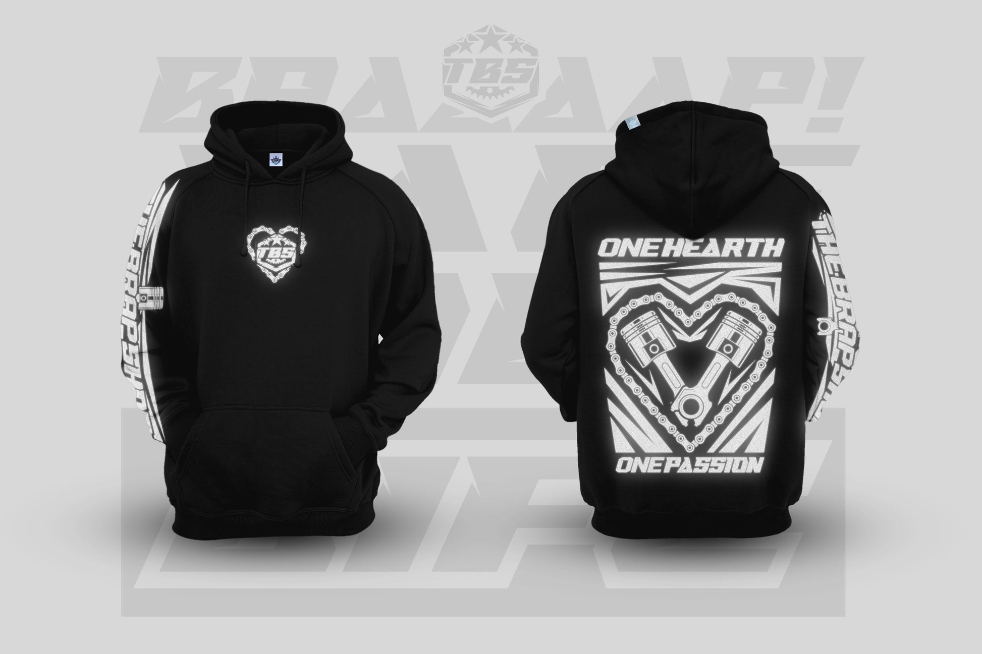 ONE HEART HOODIES - REFLECTIVE EDITION - Thebrapshop