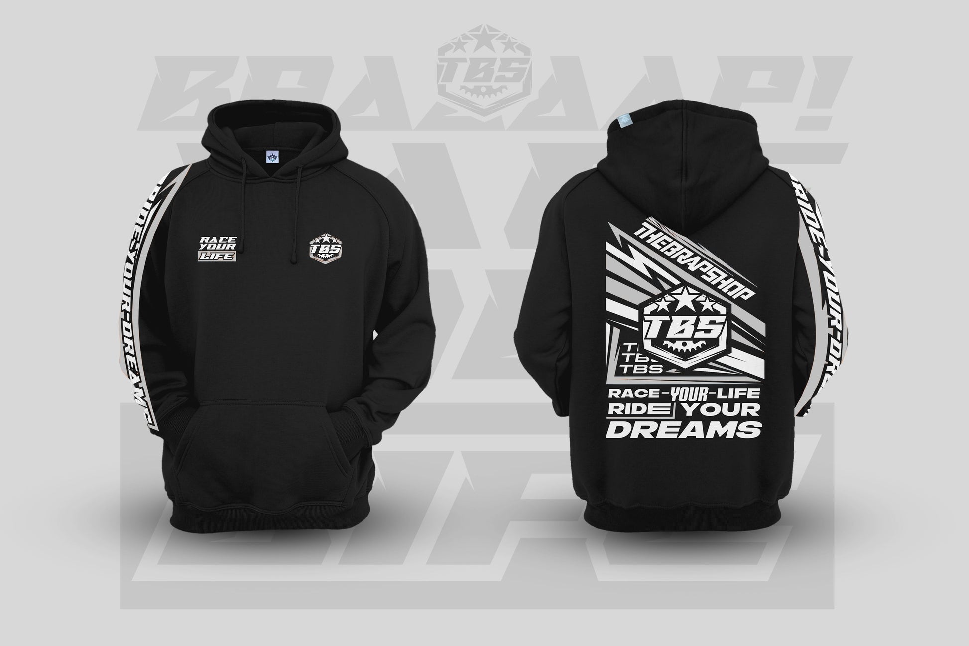 RACE YOUR LIFE HOODIES - Thebrapshop