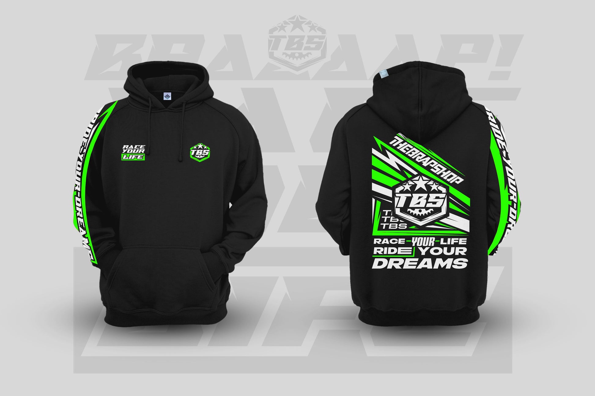 RACE YOUR LIFE HOODIES - Thebrapshop