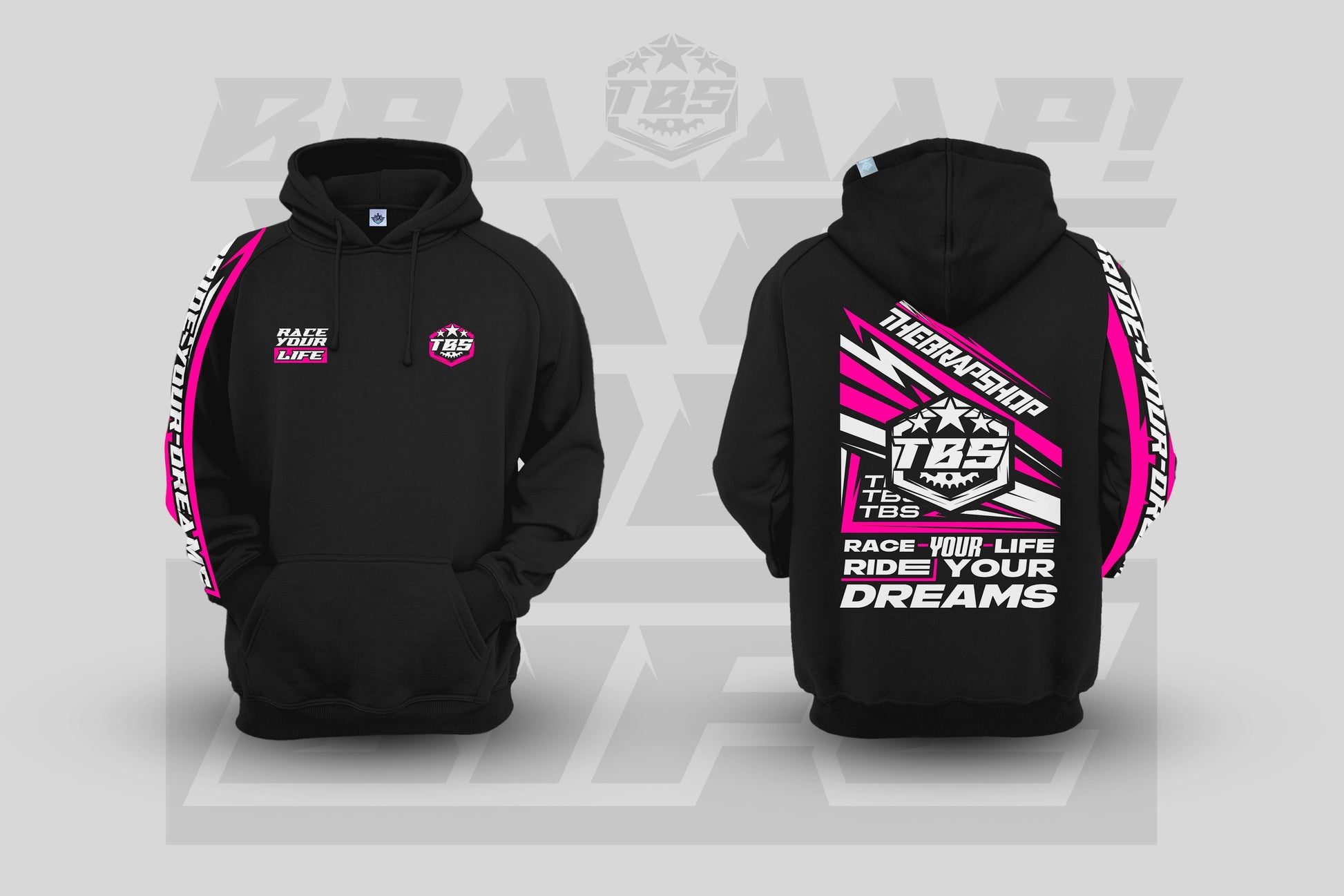 RACE YOUR LIFE HOODIES - Thebrapshop