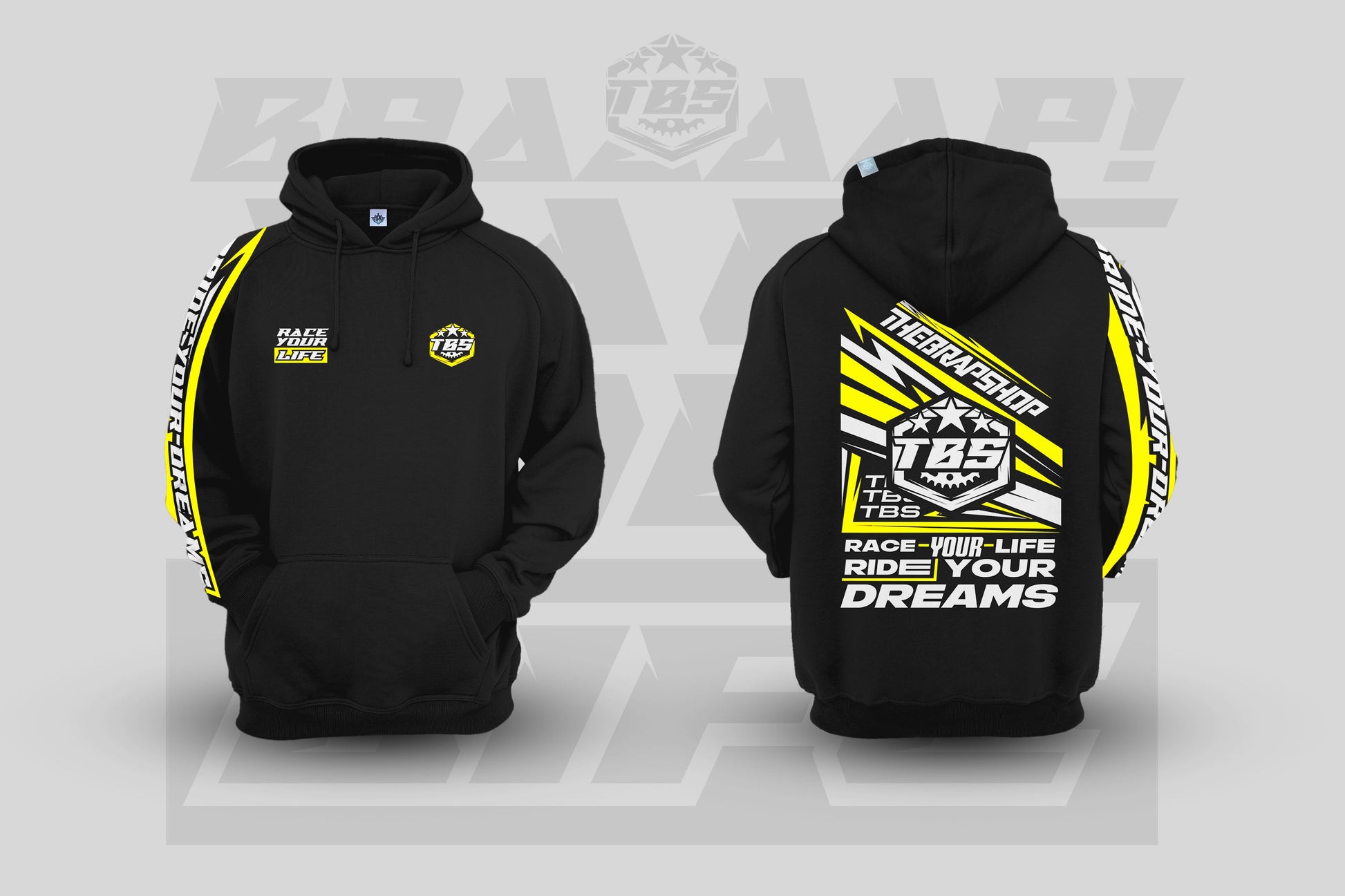 RACE YOUR LIFE HOODIES - Thebrapshop