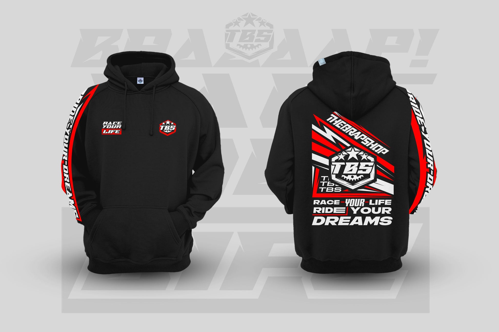 RACE YOUR LIFE HOODIES - Thebrapshop