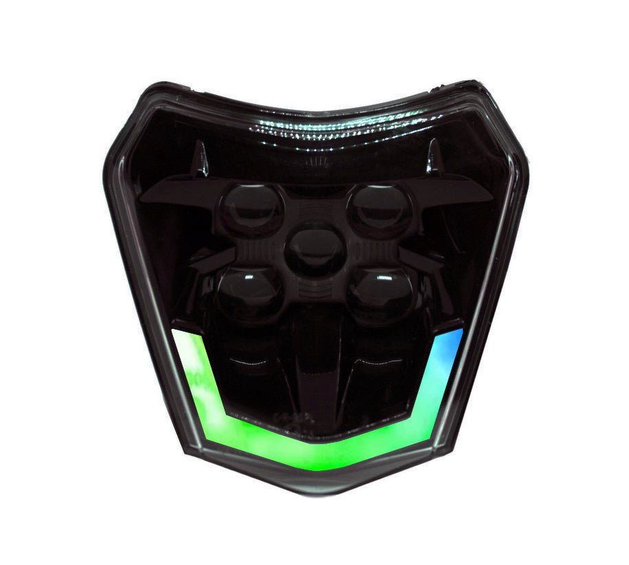 RGB LED HEADLIGHT V2 SMOKED - Thebrapshop