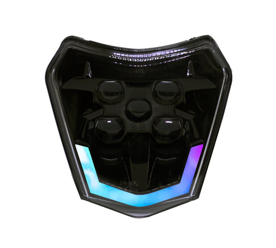 RGB LED HEADLIGHT V2 SMOKED - Thebrapshop