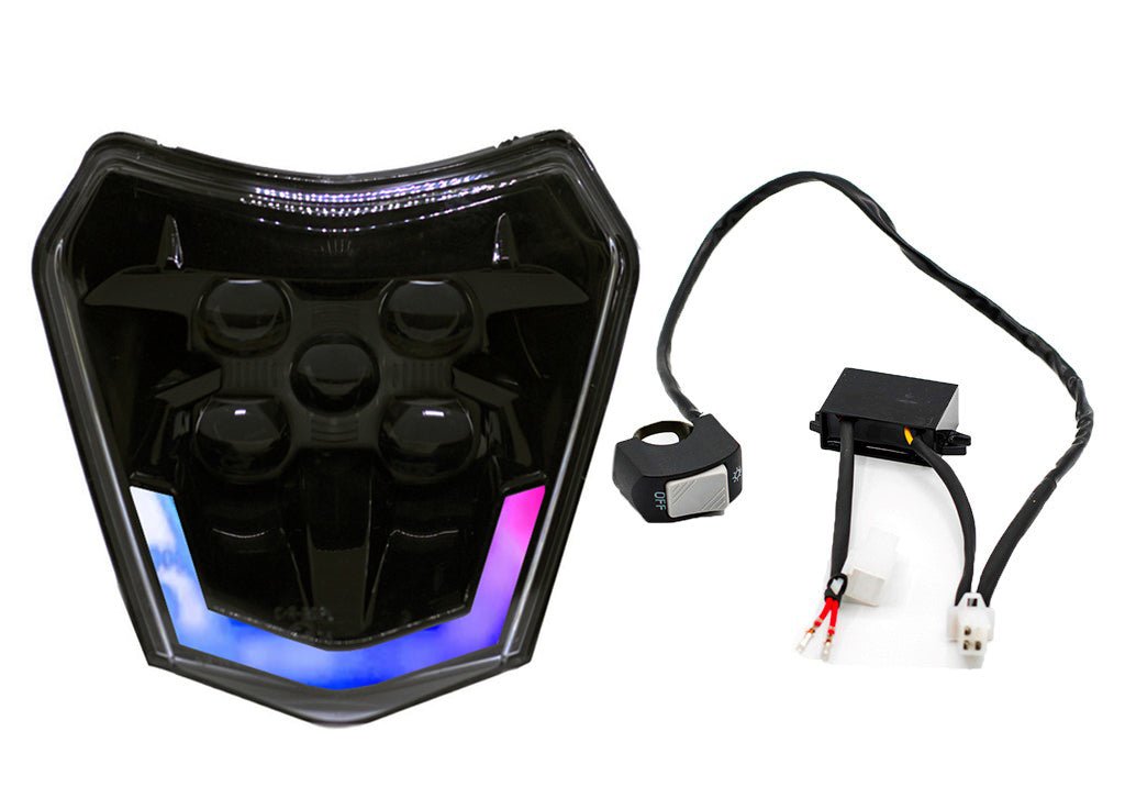 RGB LED HEADLIGHT V2 SMOKED - Thebrapshop