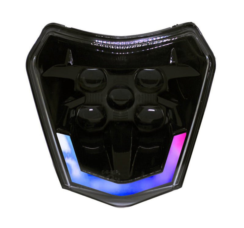 RGB LED HEADLIGHT V2 SMOKED - Thebrapshop