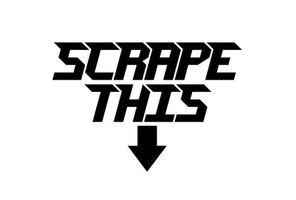 SCRAPE THIS STICKERS - Thebrapshop