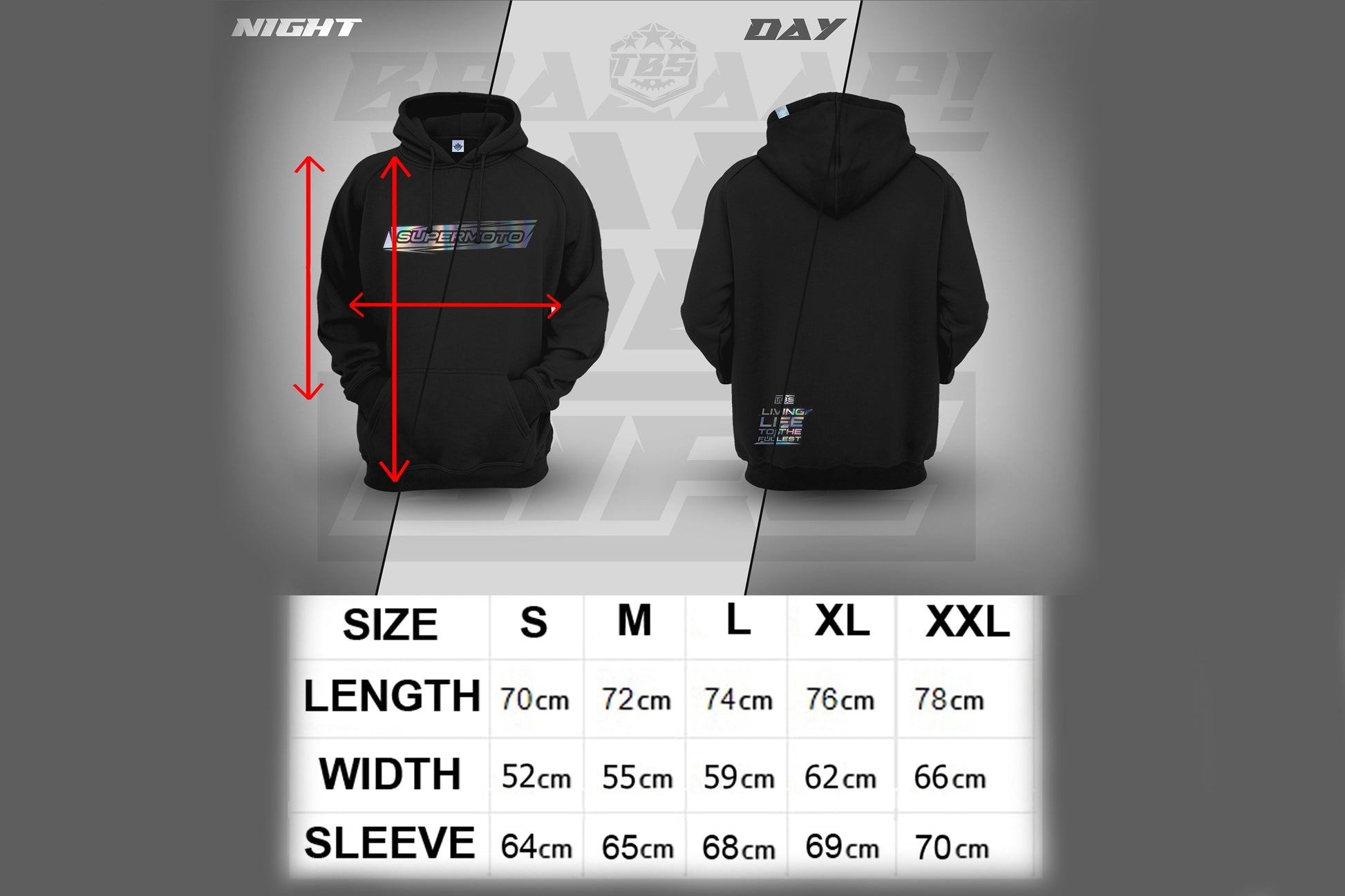 SUPERMOTO HOODIES - HOLOGRAPHIC EDITION - Thebrapshop