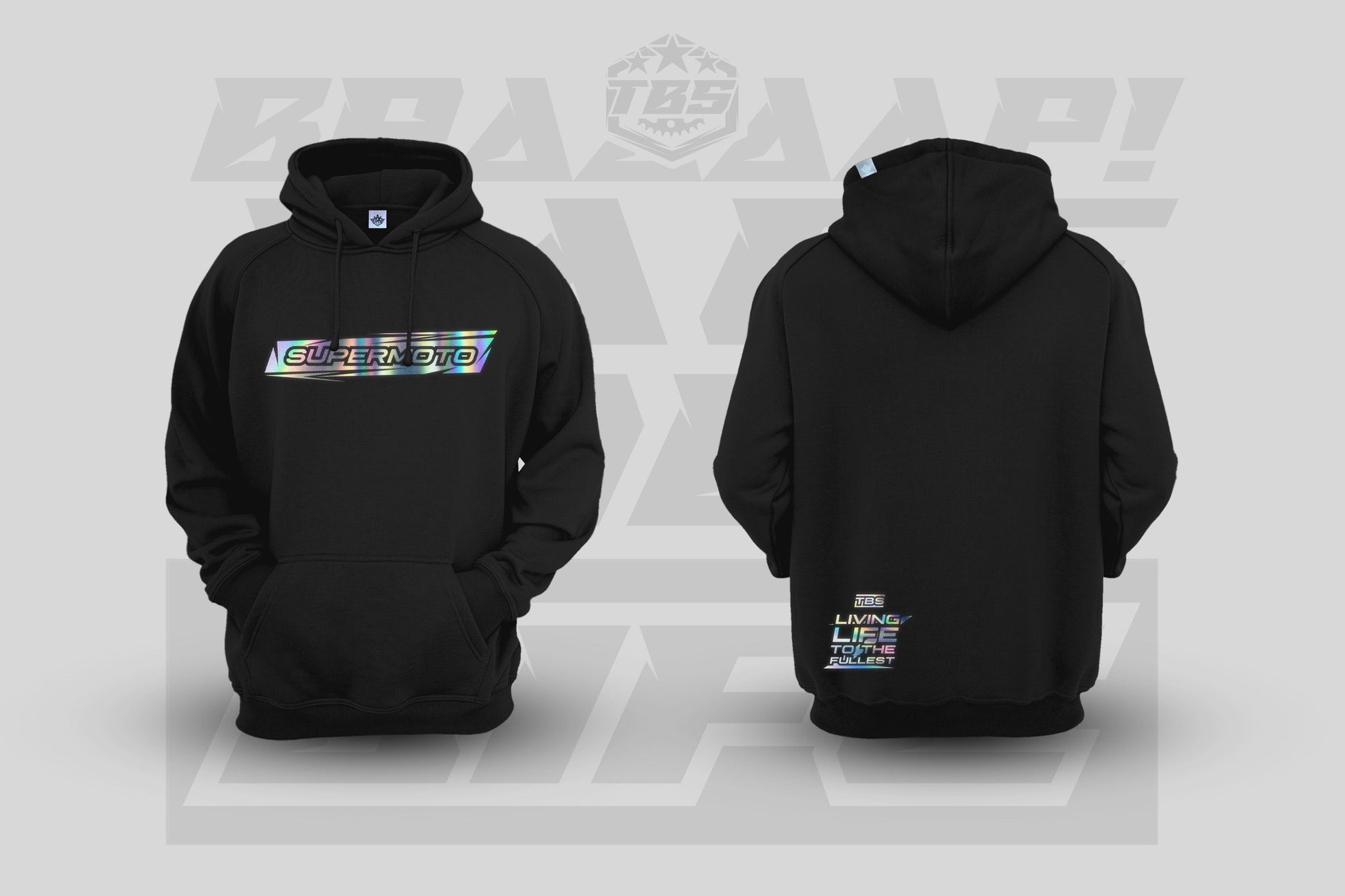 SUPERMOTO HOODIES - HOLOGRAPHIC EDITION - Thebrapshop