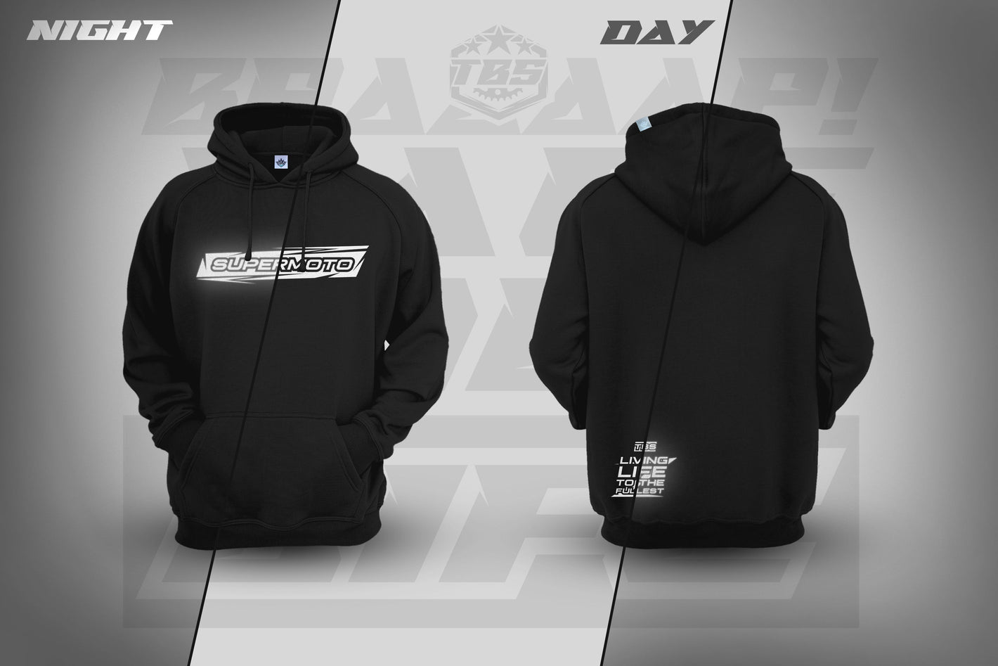 SUPERMOTO HOODIES - REFLECTIVE EDITION - Thebrapshop