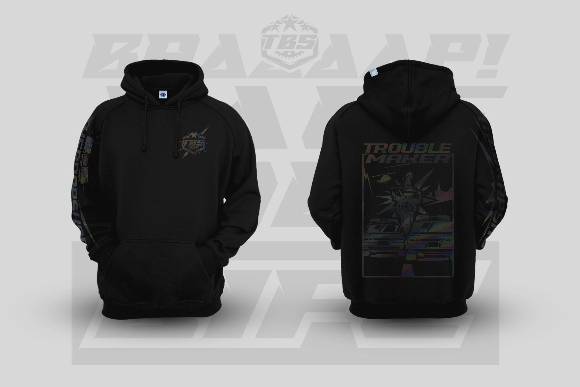 TROUBLEMAKER HOODIES - HOLOGRAPHIC EDITION - Thebrapshop