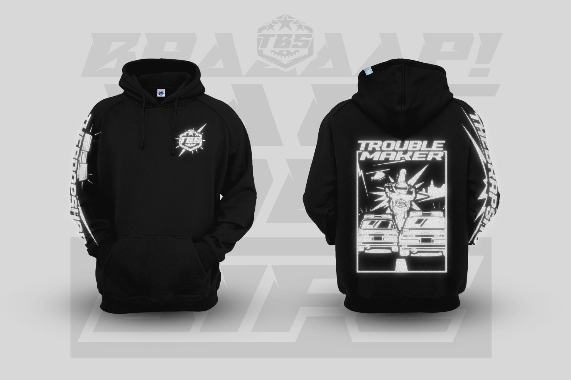 TROUBLEMAKER HOODIES - REFLECTIVE EDITION - Thebrapshop