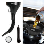 UNIVERSAL OIL/FUEL FLEXIBLE FUNNEL+FILTER - Thebrapshop