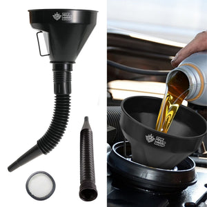 UNIVERSAL OIL/FUEL FLEXIBLE FUNNEL+FILTER - Thebrapshop