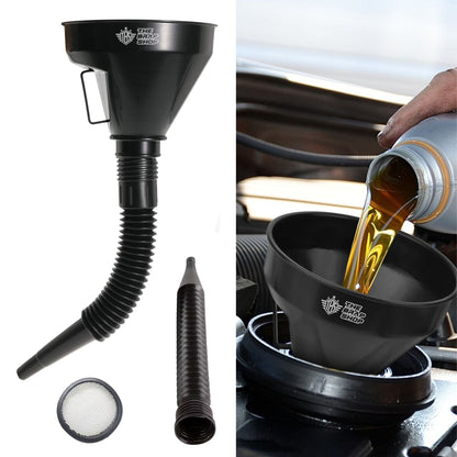 UNIVERSAL OIL/FUEL FLEXIBLE FUNNEL+FILTER - Thebrapshop