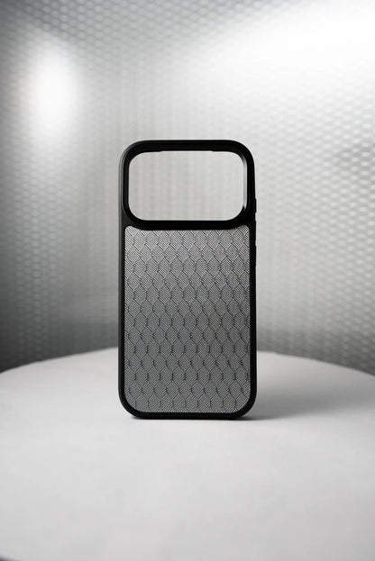 WHITE IPHONE HONEYCOMB ALUFIBER PHONE CASE - Thebrapshop