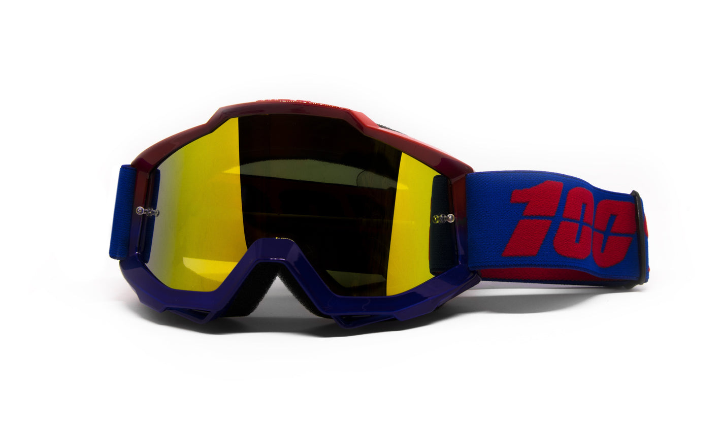 100% RED/BLUE GOGGLES - Thebrapshop