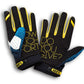 100% RIDEFIT GLOVES CYAN/BLACK - Thebrapshop
