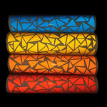 50/50 REFLECTIVE TRIANGLES RIMS STICKERS - Thebrapshop