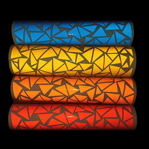 50/50 REFLECTIVE TRIANGLES RIMS STICKERS - Thebrapshop