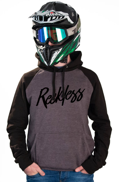 RECKLESS - CHARCOAL HOODIES