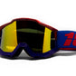 100% RED/BLUE GOGGLES